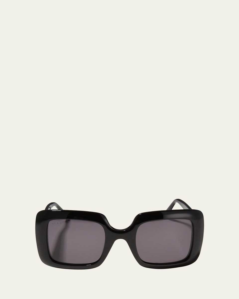 Interlocking G Oversized Square Acetate Sunglasses